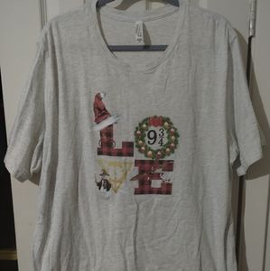 Harry Potter Christmas tee barely worn bella canvas graphic tee